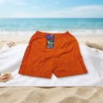Short Infantil/Juvenil con bolsillos trasero y delantero (Naranja)