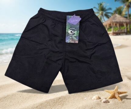 Short Infantil/juvenil con bolsillo posterior (Negro)