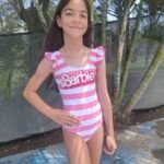 Entero infantil con faralado barbie