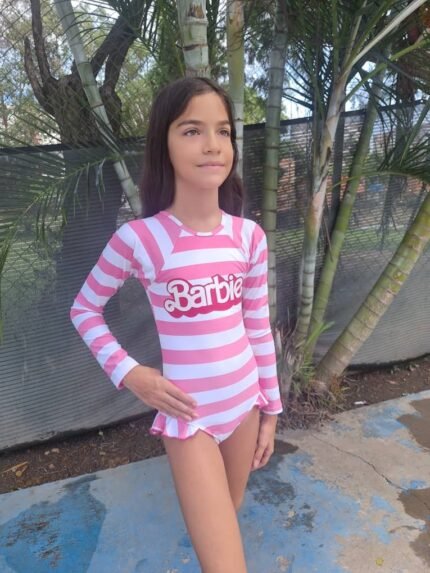 Entero infantil manga larga barbie